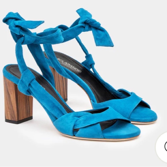 Sclaranndis RAVELLO Sandal Color: Azure Kid Suede - Size - 6US - Picture 4 of 11